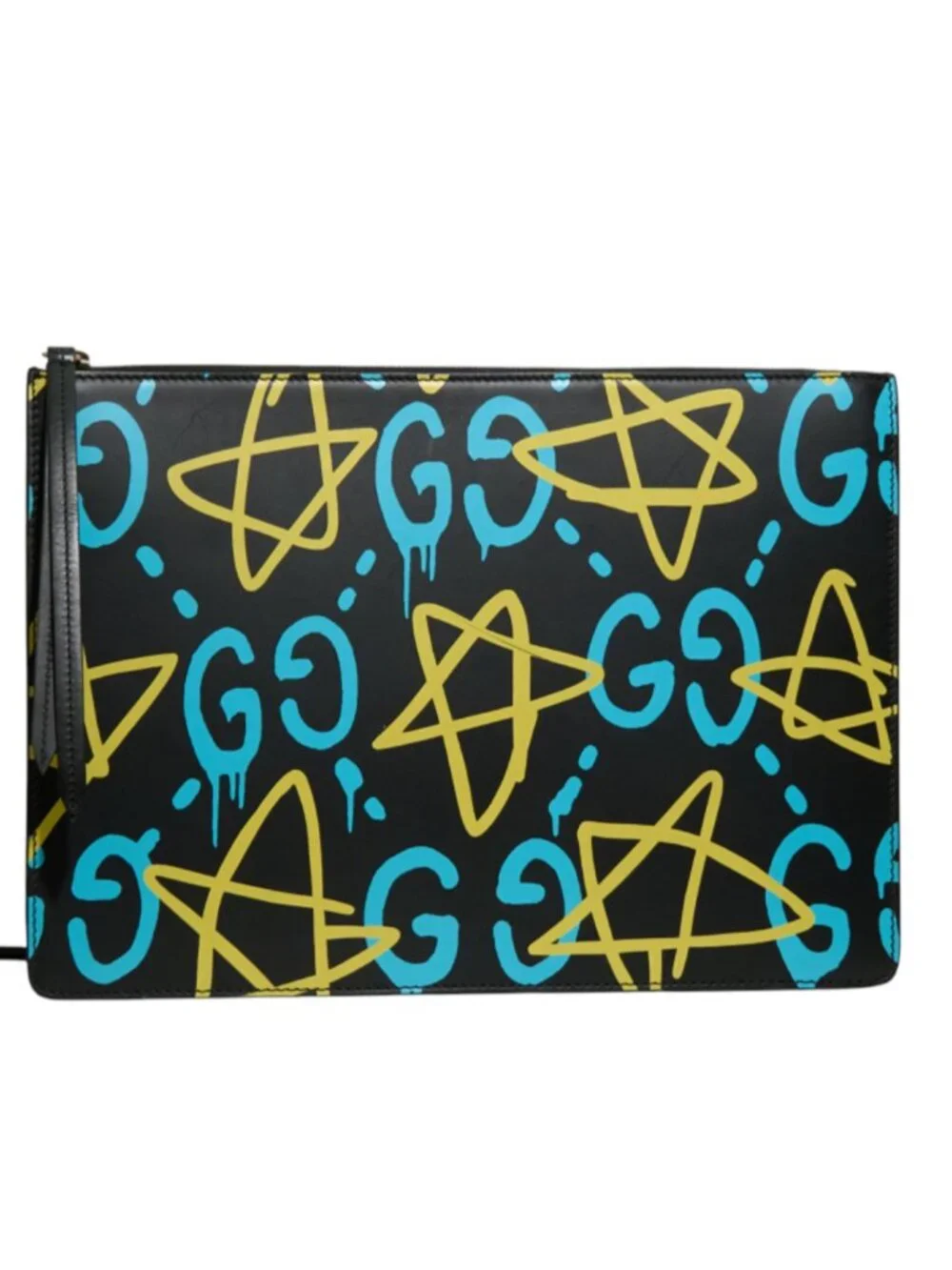 Gucci Calfskin Ghost Print GG Messenger Bag